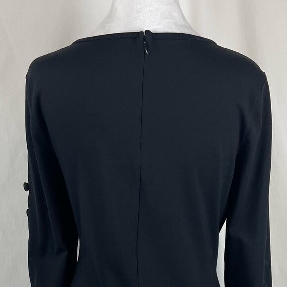 Cynthia Rowley Black Office To Date Night Feminine Dress NWOT Size L - Picture 7 of 14